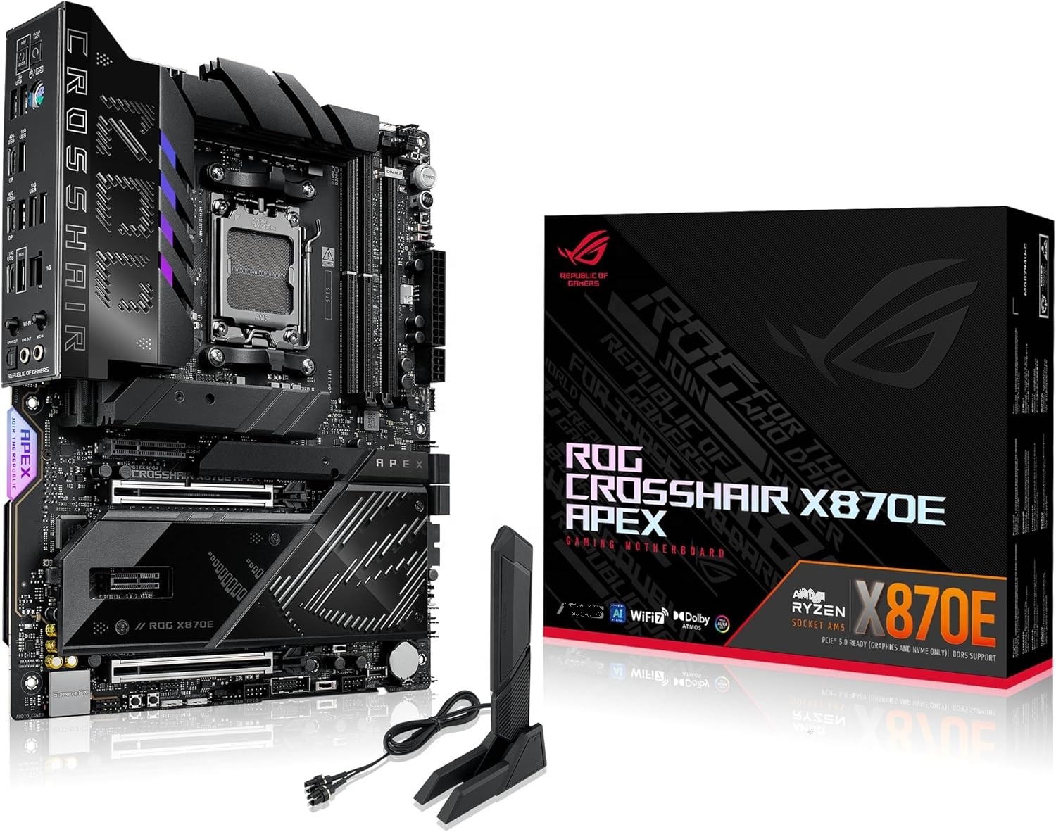 X870E Atx Motherboard - Rog Crosshair X870e Apex X870e, motherboard